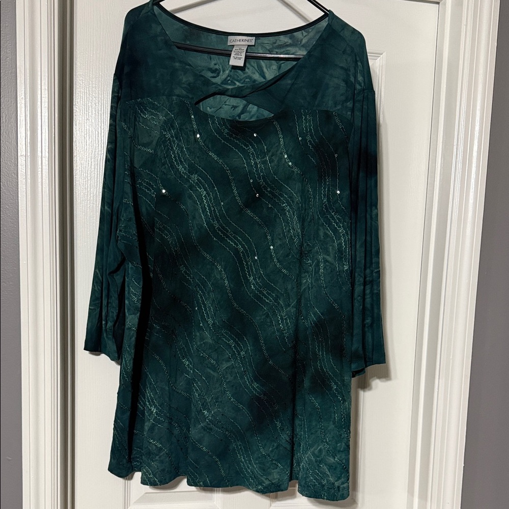 Catherines Emerald Green Women's Blouse
